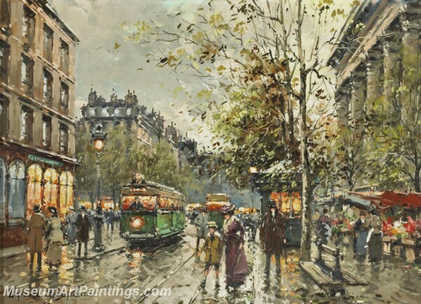 Paris Street Scene Paintings PMP84