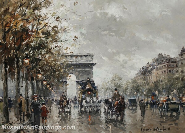 Paris Street Scene Paintings PMP88