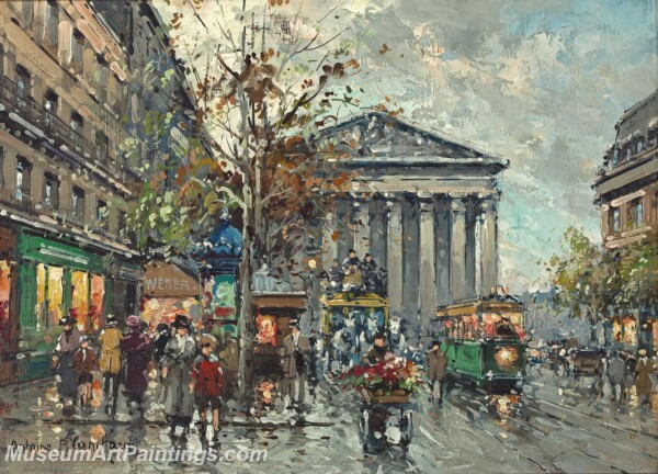 Paris Street Scene Paintings PMP9