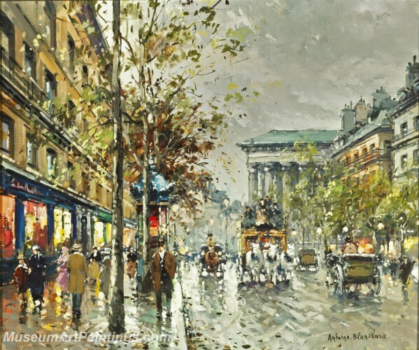 Paris Street Scene Paintings PMP93