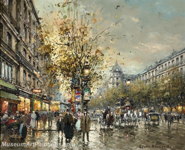 Paris Street Scene Paintings PMP95