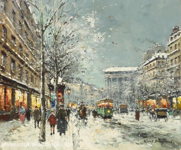 Paris Street Scene Paintings PMP97