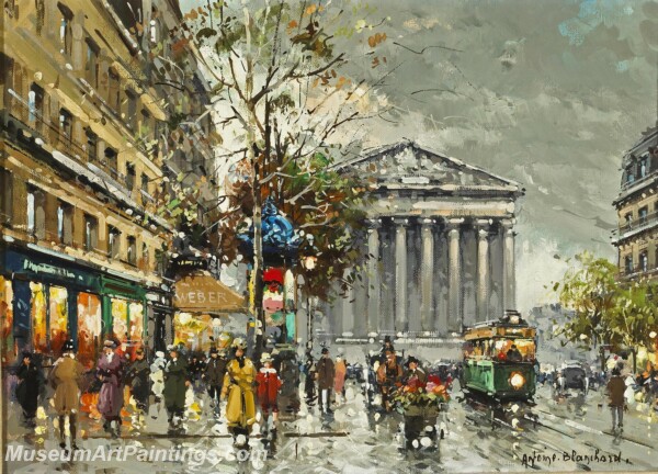 Paris Street Scene Paintings PMP98