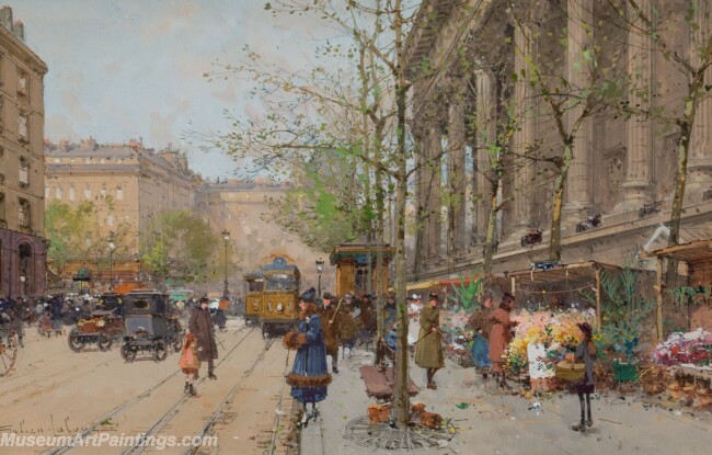 Paris Street Scenery Paintings by Eugene Galien Laloue EGL046