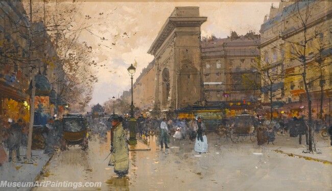 Paris Street Scenery Paintings by Eugene Galien Laloue EGL090