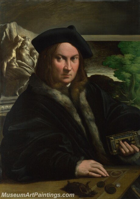 Parmigianino Portrait of a Collector Painting