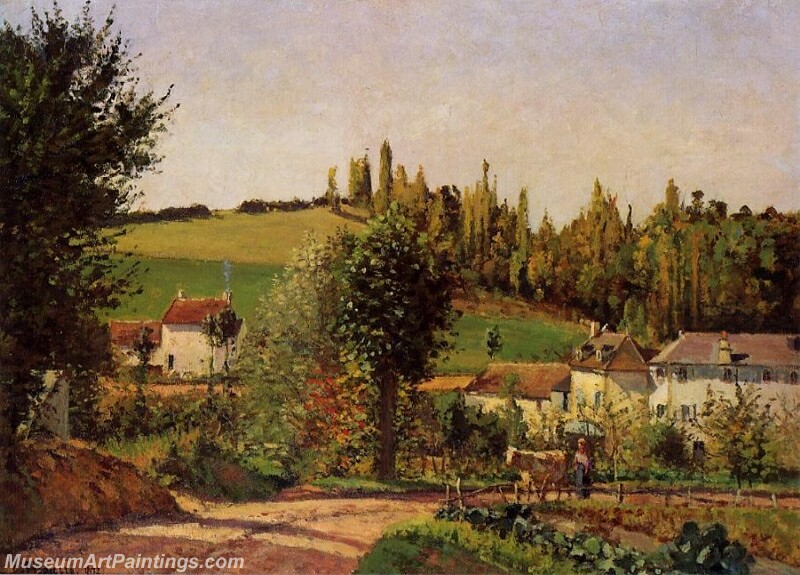 Path of l Hermitage at Pontoise Painting