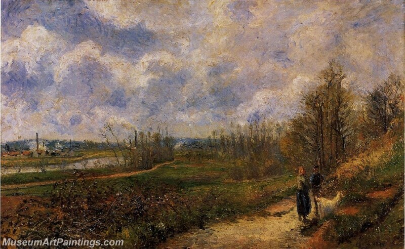 Path to Le Chou Pontoise Painting