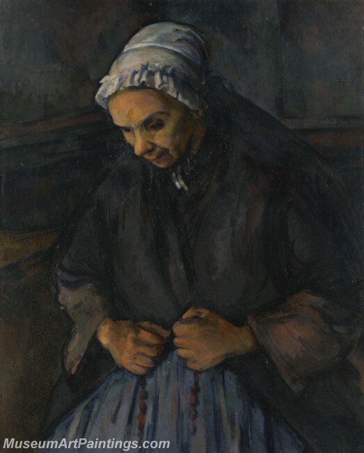 Paul Cezanne An Old Woman with a Rosary Painting