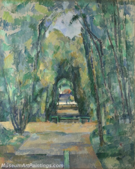 Paul Cezanne Avenue at Chantilly Painting