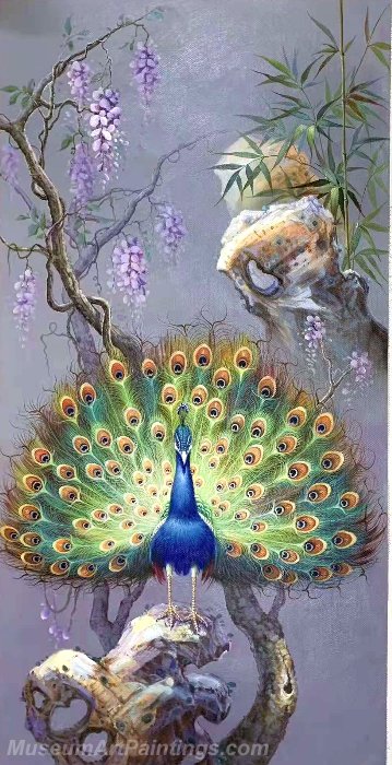 Peacock Oil Paintings NPOP2