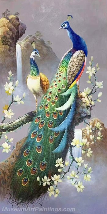 Peacock Oil Paintings NPOP3