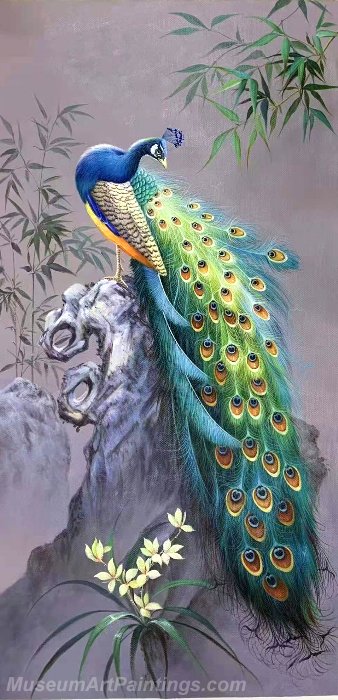 Peacock Oil Paintings NPOP4