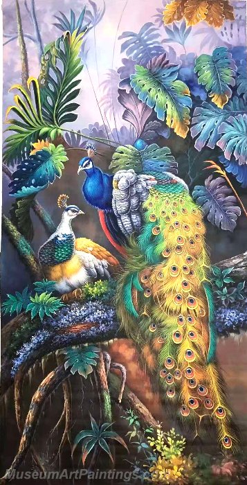 Peacock Oil Paintings NPOP5