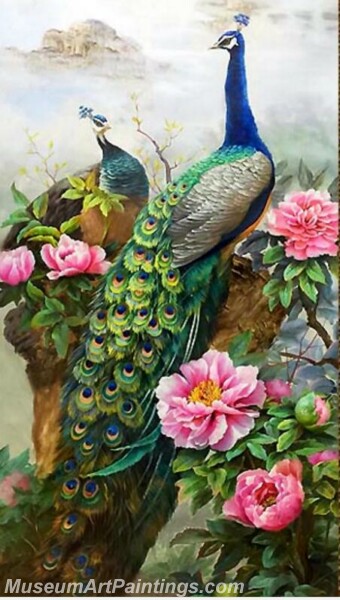 Peacock Oil Paintings PMP014