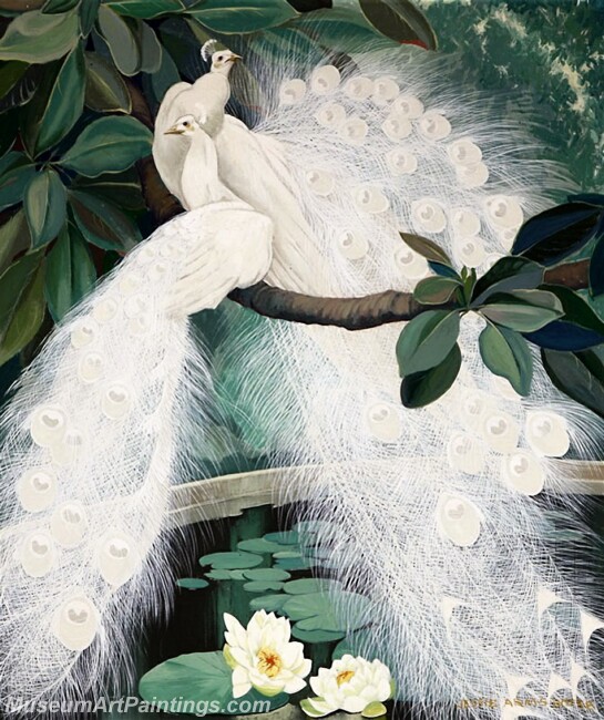 Pair of White Peacocks – All Diamond Painting