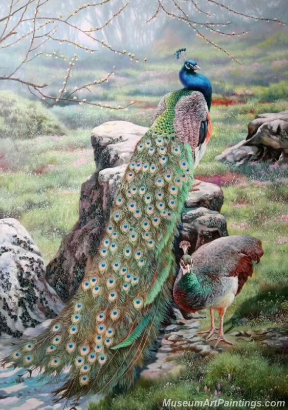 Peacocks Paintings for Sale PDM055
