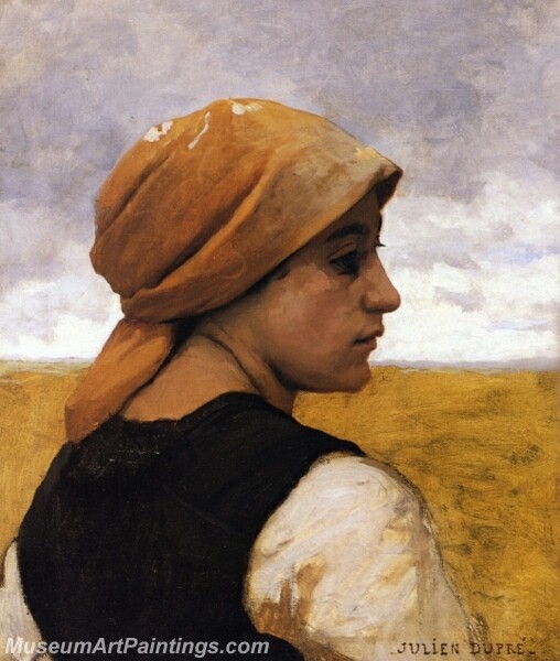 Peasant Woman in Profile Painting