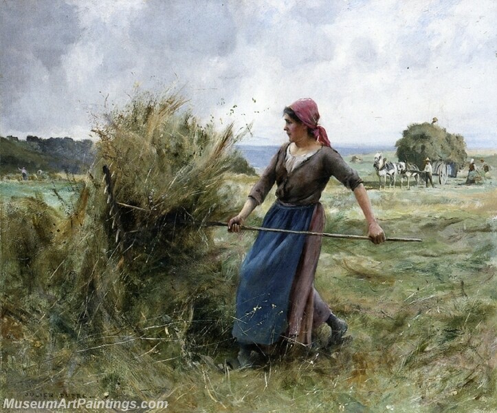 Peasant with Hay Painting