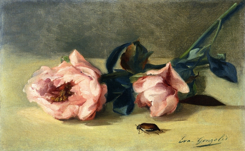 Peonies and June Bug by Eva Gonzales