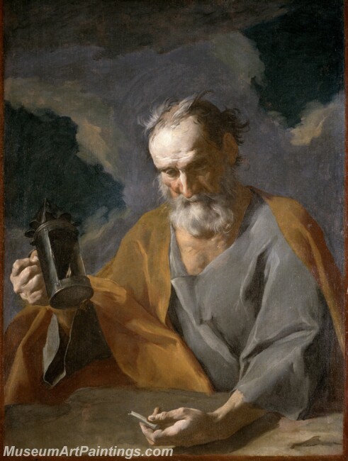 Petrini Giuseppe Antonio Diogenes Painting