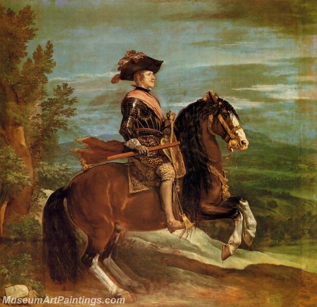 Philip IV on Horseback Painting