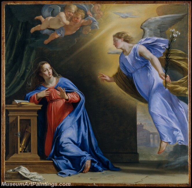 Philippe de Champaigne The Annunciation Painting