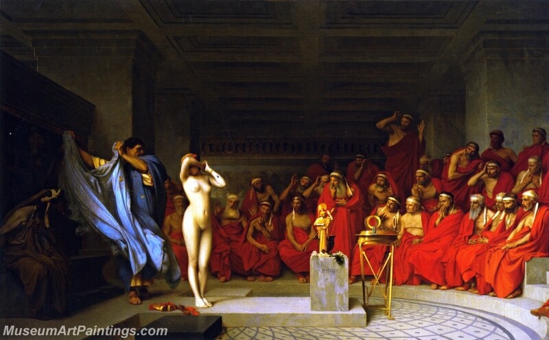 Phyrne before the Areopagus Painting