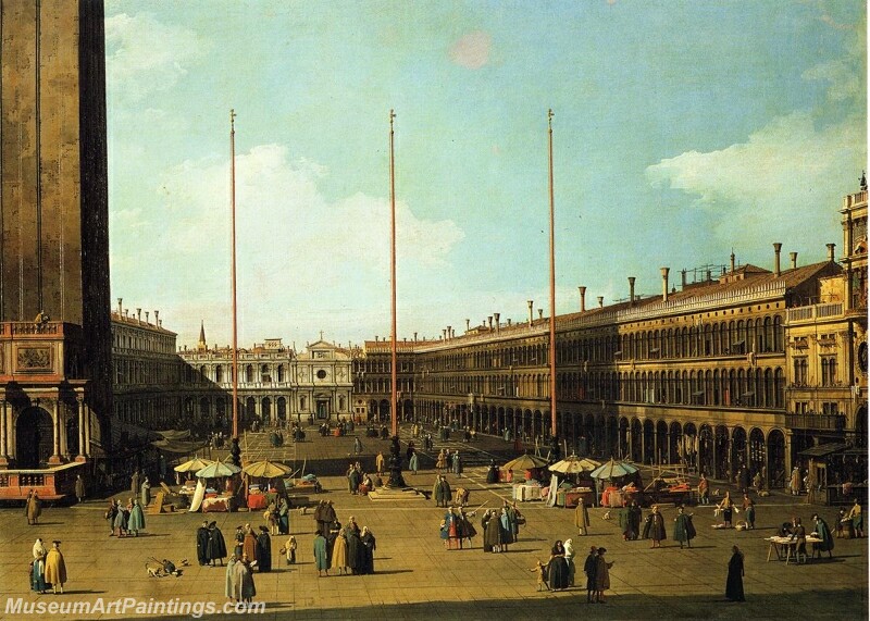 Piazza San Marco Looking Towards San Geminiano Painting