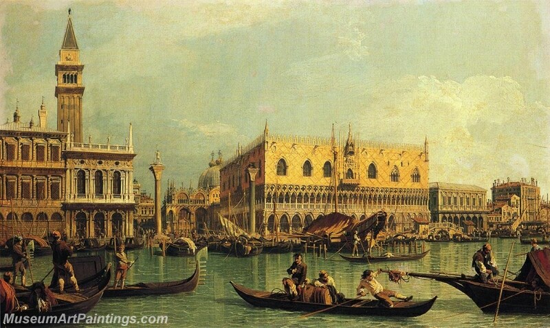 Piazzetta and the Doges Palace from the Bacino di San Marco Painting