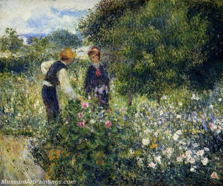 Picking Flowers Painting