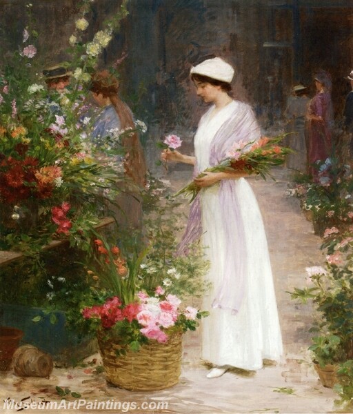 Picking Flowers Painting