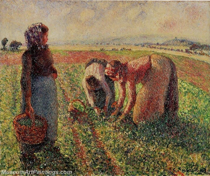 Picking Peas 01 Painting