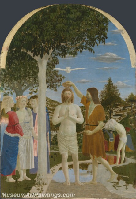 Piero della Francesca The Baptism of Christ Painting