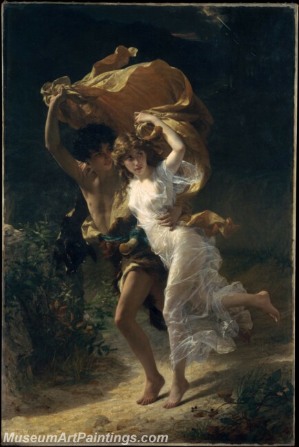 Pierre Auguste Cot The Storm Painting