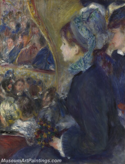 Pierre Auguste Renoir At Theatre La Première Sortie Painting