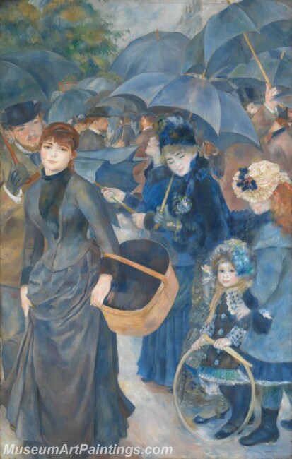 Pierre Auguste Renoir The Umbrellas Painting