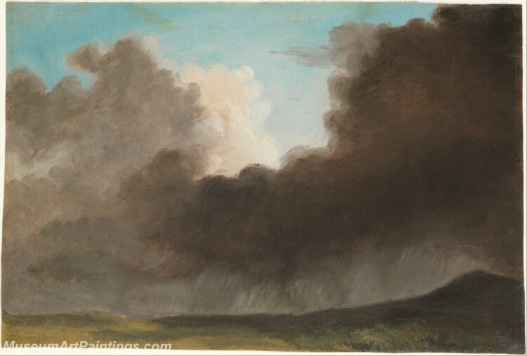 Pierre Henri de Valenciennes or Circle Stormy Sky Painting