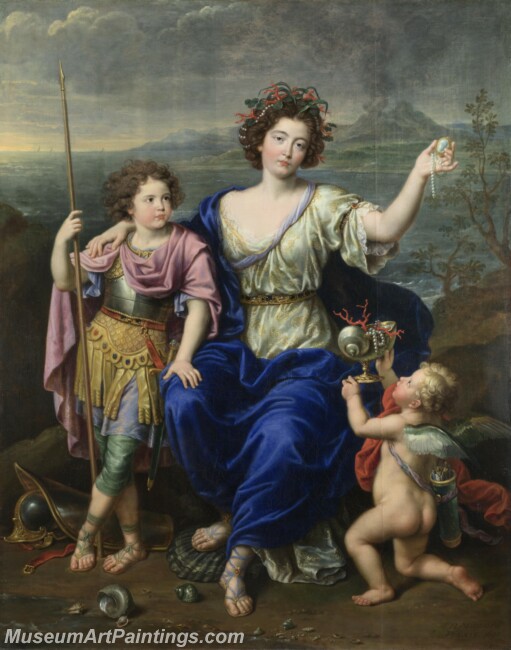 Pierre Mignard The Marquise de Seignelay and Two of her Sons Painting