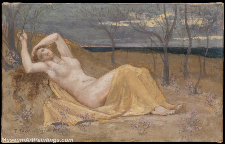 Pierre Puvis de Chavannes Tamaris Painting