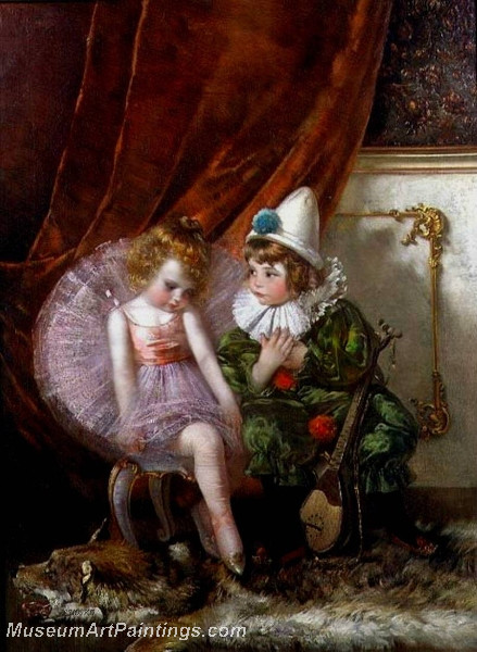 Pierrot and Pierrette by Edmond Louyot