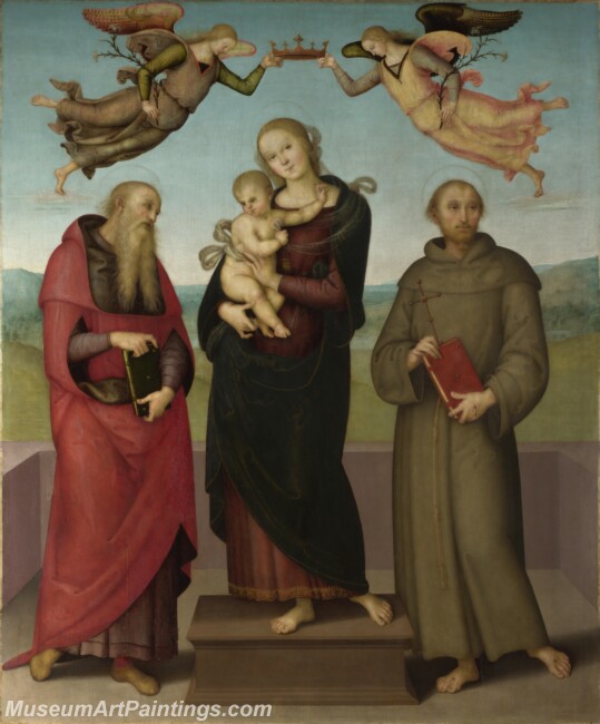 Pietro Perugino The Virgin and Child with Saints Jerome and Francis Painting