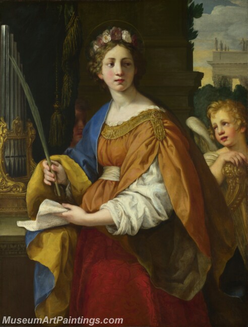 Pietro da Cortona Saint Cecilia Painting