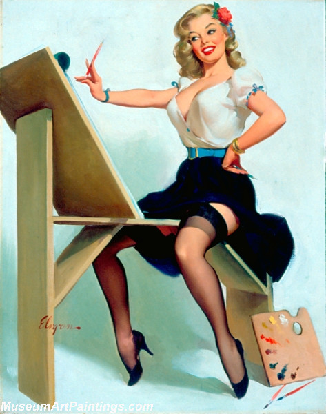 Pin Up Girl Paintings The Right Touch