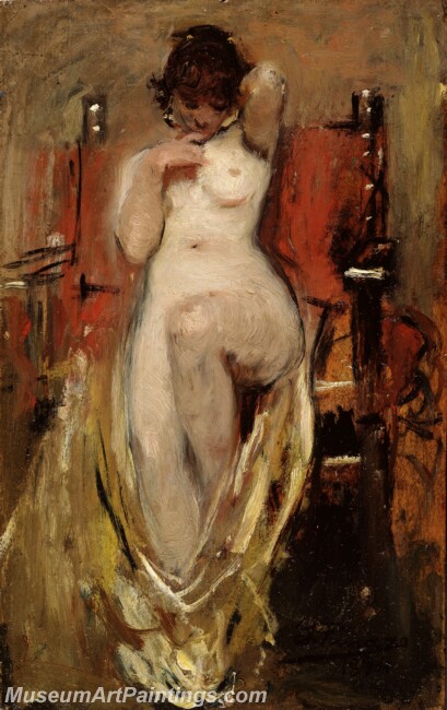 Pinazo Camarlench Ignacio Desnudo femenino Painting