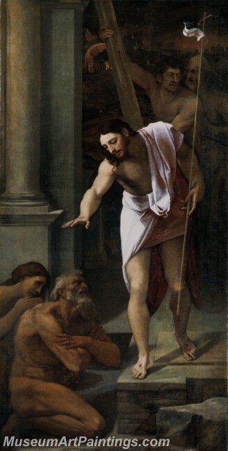 Piombo Sebastiano del Bajada de Cristo al Limbo Painting