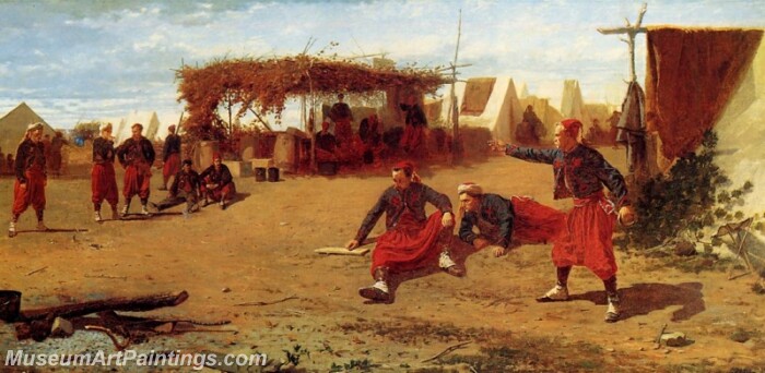 Pitching Quoits Painting