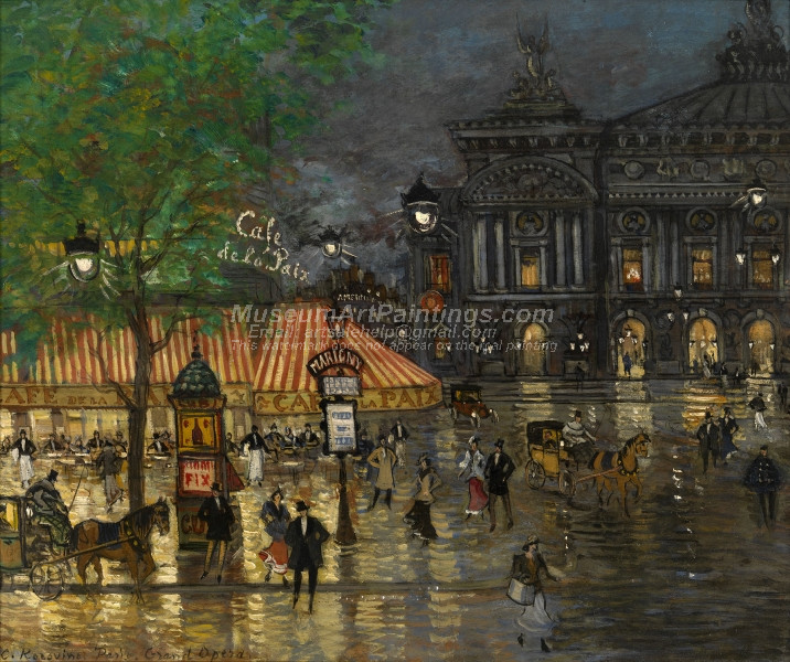 Place de lOpera Paris by Constantin Alexeevich Korovin