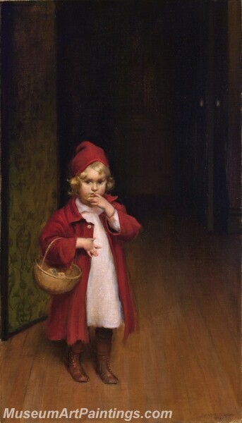 Playing Red Riding Hood Painting