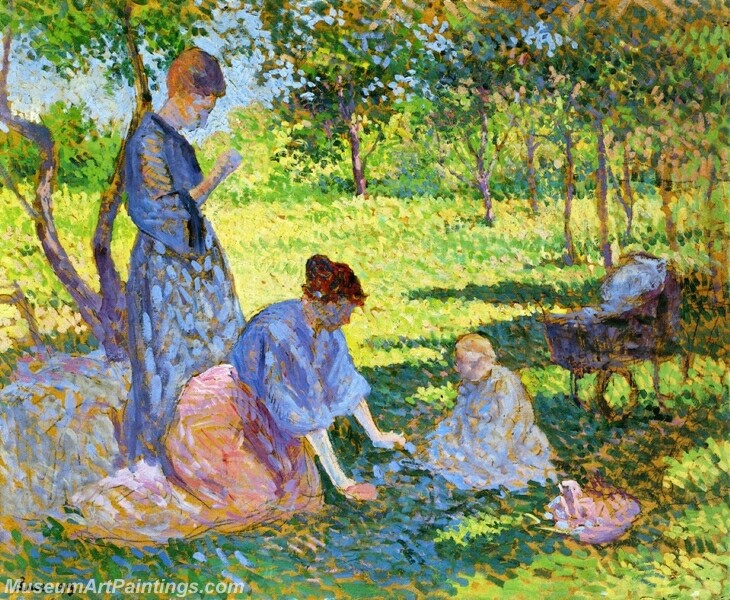 Poissy Women in a Garden